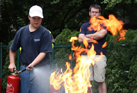 Events und Programm der Feuerwehr für Jugendliche