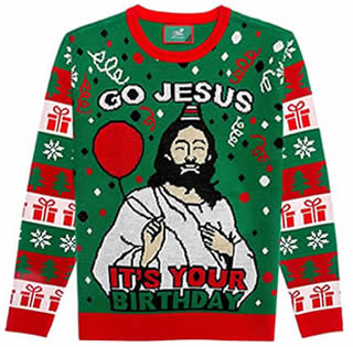 Weihnachtspullover - Go Jesus, it's your birthday